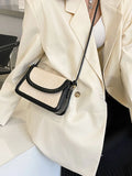 Women's Pu Leather Flap Shoulder Bag