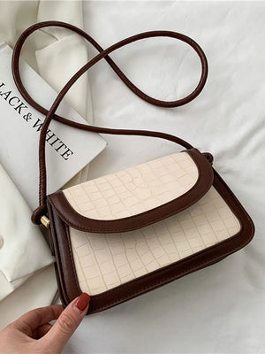 Women's Pu Leather Flap Shoulder Bag