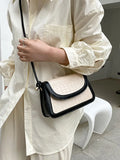Women's Pu Leather Flap Shoulder Bag