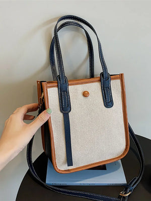 Canvas Shoulder Crossbody Bag Top Handle Tote Handbag