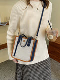 Canvas Shoulder Crossbody Bag Top Handle Tote Handbag