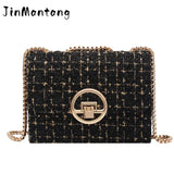 Winter Woolen Women's Chain Shoulder Bag