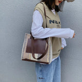 Canvas Women Shoulder Bag Large Capacity Tote