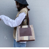 Canvas Women Shoulder Bag Large Capacity Tote