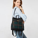 Plaid Light Women's Backpack Dual-use Oxford Cloth Travel Bag