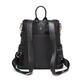 Plaid Light Women's Backpack Dual-use Oxford Cloth Travel Bag