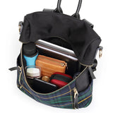 Plaid Light Women's Backpack Dual-use Travel Bag