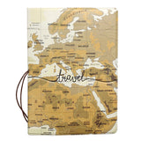 Portable Passport Case Travel Map Passport Holder Passport Bag Air Ticket
