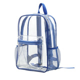 Unisex Backpack Transparent Organizer PVC Lightweight School Bag