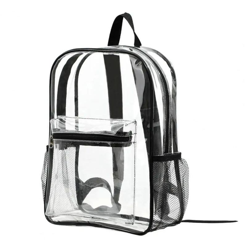 Unisex Backpack Transparent Organizer PVC Lightweight School Bag