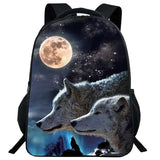 Wolf Backpack School Bags for Teenager Kids Book Bag