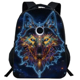 Wolf Backpack School Bag for Teenager Kids