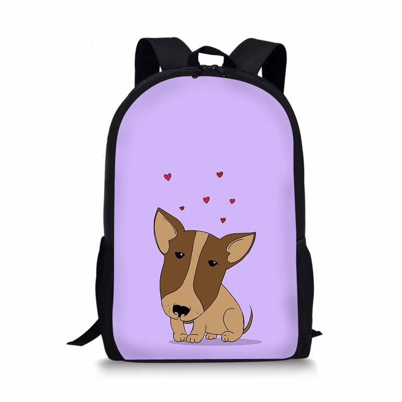 Pitbull Dog School Bags for Teens Backpack Male Female Laptop