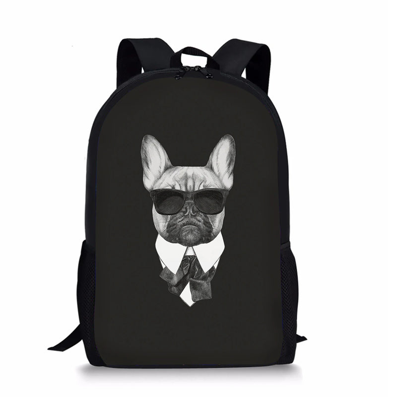 Cartoon Dog Pattern School Bags for Boys Waterproof Mochila