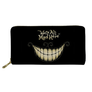 Cheshire Cat Long Wallet Premium Unisex Zipper Coin Purse