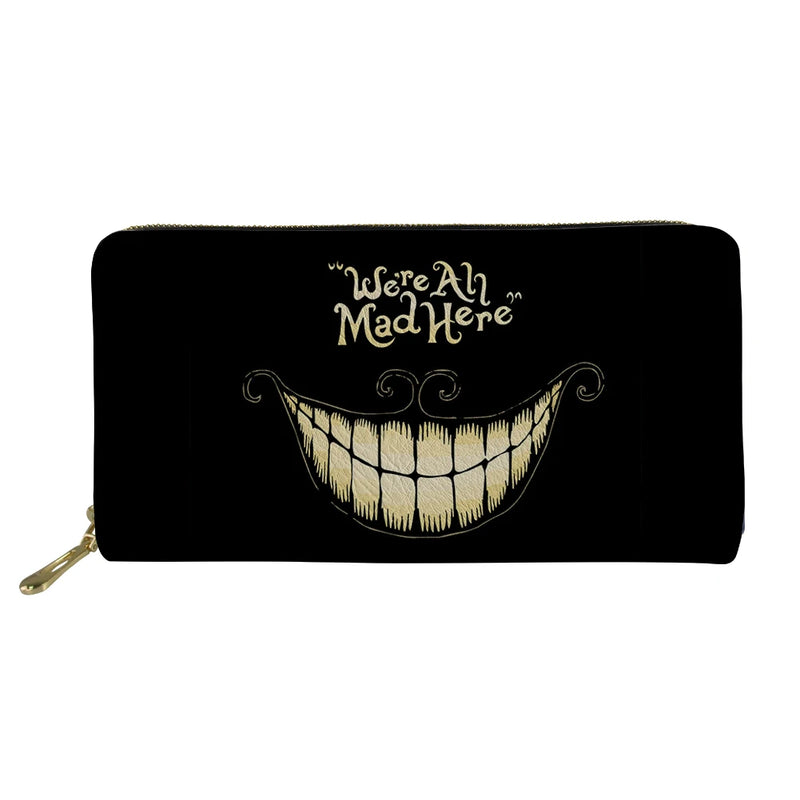Cheshire Cat Long Wallet Premium Unisex Zipper Coin Purse