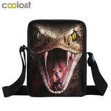 Death Skull Angel Messenger Bag Crossbody Schoolbag Small Shoulder Bag