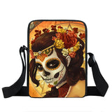 Death Skull Angel Messenger Bag Crossbody Schoolbag Small Shoulder Bag
