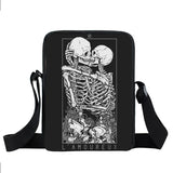 Death Skull Angel Messenger Bag Crossbody Schoolbag Small Shoulder Bag