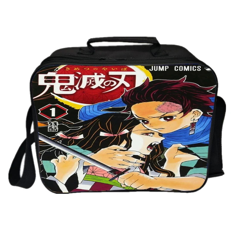 Demon Slayer Lunch Bag Kimetsu No Yaiba Cooler Worker Insulation