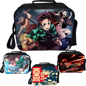 Demon Slayer Lunch Bag Kimetsu No Yaiba Cooler Worker Insulation