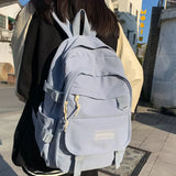 Female Waterproof College Backpack Lady Laptop Book Bag