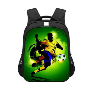 Kids Soccer Backpack Boys School Bag Student Bookbag