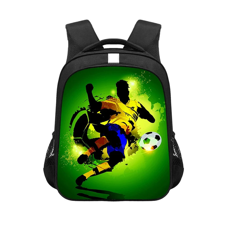 Kids Soccer Backpack Boys School Bag Student Bookbag