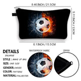 Women's Soccer Storage Cosmetic Bag Organizer Portable Makeup Bag