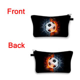 Women's Soccer Storage Cosmetic Bag Organizer Portable Makeup Bag