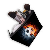 Women's Soccer Storage Cosmetic Bag Organizer Portable Makeup Bag