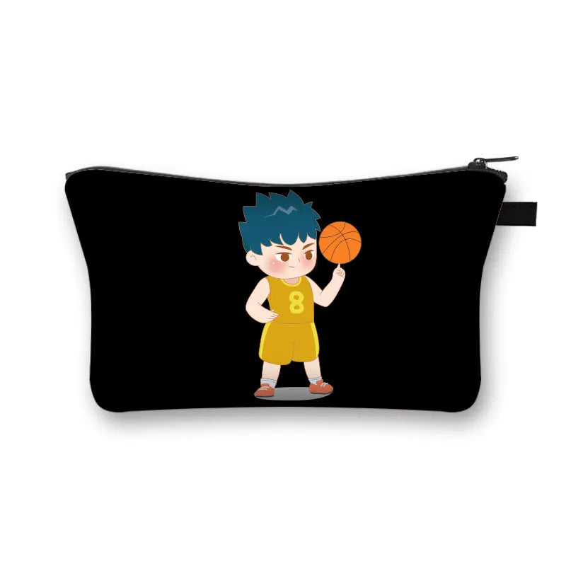 Women's Soccer Storage Cosmetic Bag Organizer Portable Makeup Bag