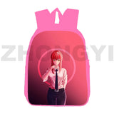 Anime Chainsaw Man 3D Backpack Harajuku Japanese Bag 16 Inch School Back Pack