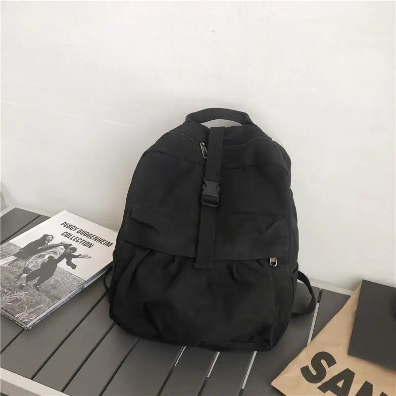 Canvas School Backpack Boy Girl Travel Student Bag Men Women Laptop Bags