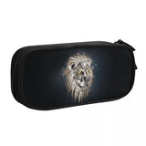 Lion Pen Box Student School Anime Zipper Pen Bag Child Stationery Bag Gift