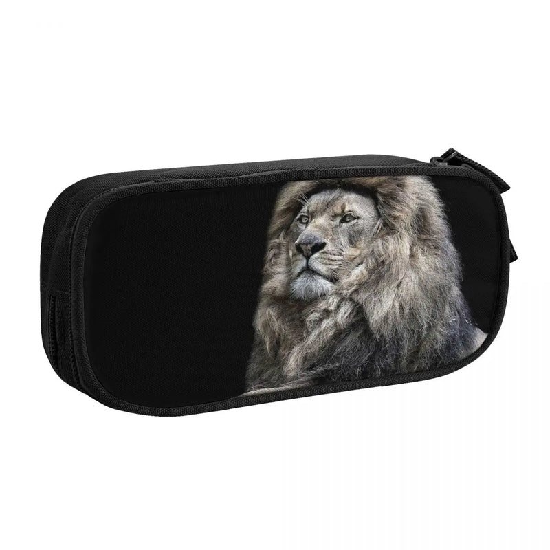 Lion Pen Box Student School Anime Zipper Pen Bag