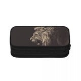 Lion Pen Box Student School Anime Zipper Pen Bag