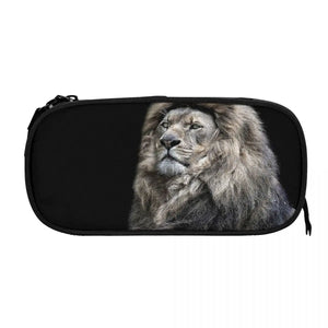 Lion Pen Box Student School Anime Zipper Pen Bag