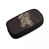 Lion Pen Box Student School Anime Zipper Pen Bag