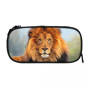 Lionn Pen Box Student School Anime Zipper Pen Bag Child Stationery Bag