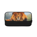 Lionn Pen Box Student School Anime Zipper Pen Bag Child Stationery Bag