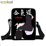 Judo Taekwondo Karate Aikido Messenger Bag Small Satchel Crossbody Bags