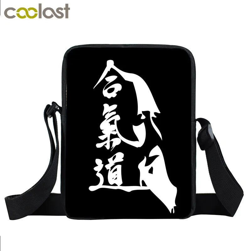 Judo Taekwondo Karate Aikido Messenger Bag Small Satchel Crossbody Bags