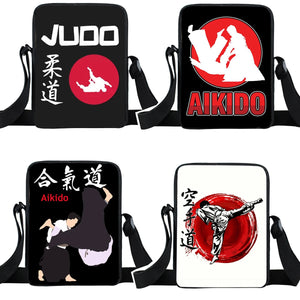 Judo Taekwondo Karate Aikido Messenger Bag Small Satchel Crossbody Bags