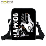 Judo Taekwondo Karate Aikido Messenger Bag Women Handbag Canvas Crossbody Bags