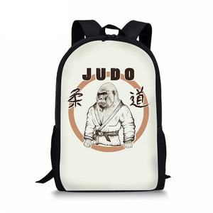 Martial Arts Printing Backpack for Teenages School Supplies 3D Laptop mochila