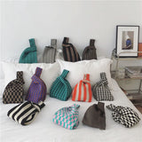 Soft Knit Shoulder Bags Casual Winter Clutches