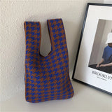 Soft Knit Shoulder Bags Casual Winter Clutches