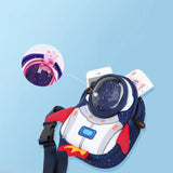 Rocket Kids Messenger Bag 3D Cartoon Travel School Bag for Girls Boys