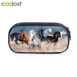Running Horse Cosmetic Cases Pencil Bag School Supplies